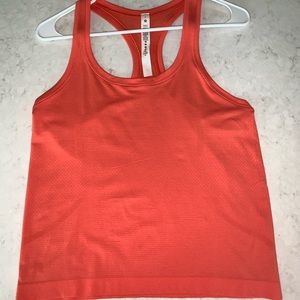 Lululemon NWOT swiftly tech racer back *race length tank - warm coral (size 6)